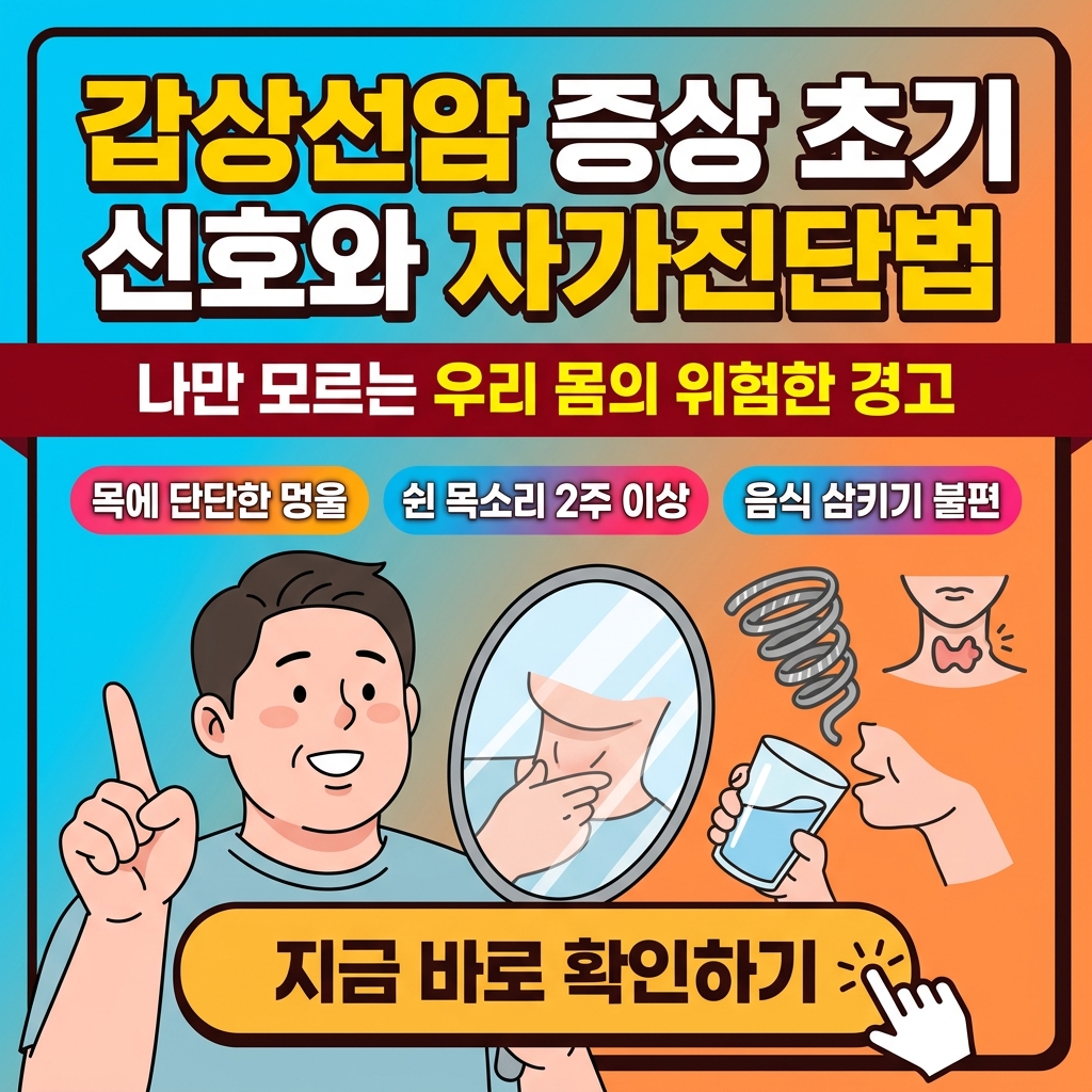 갑상선암 증상 초기 신호와 자가진단법 대표 이미지