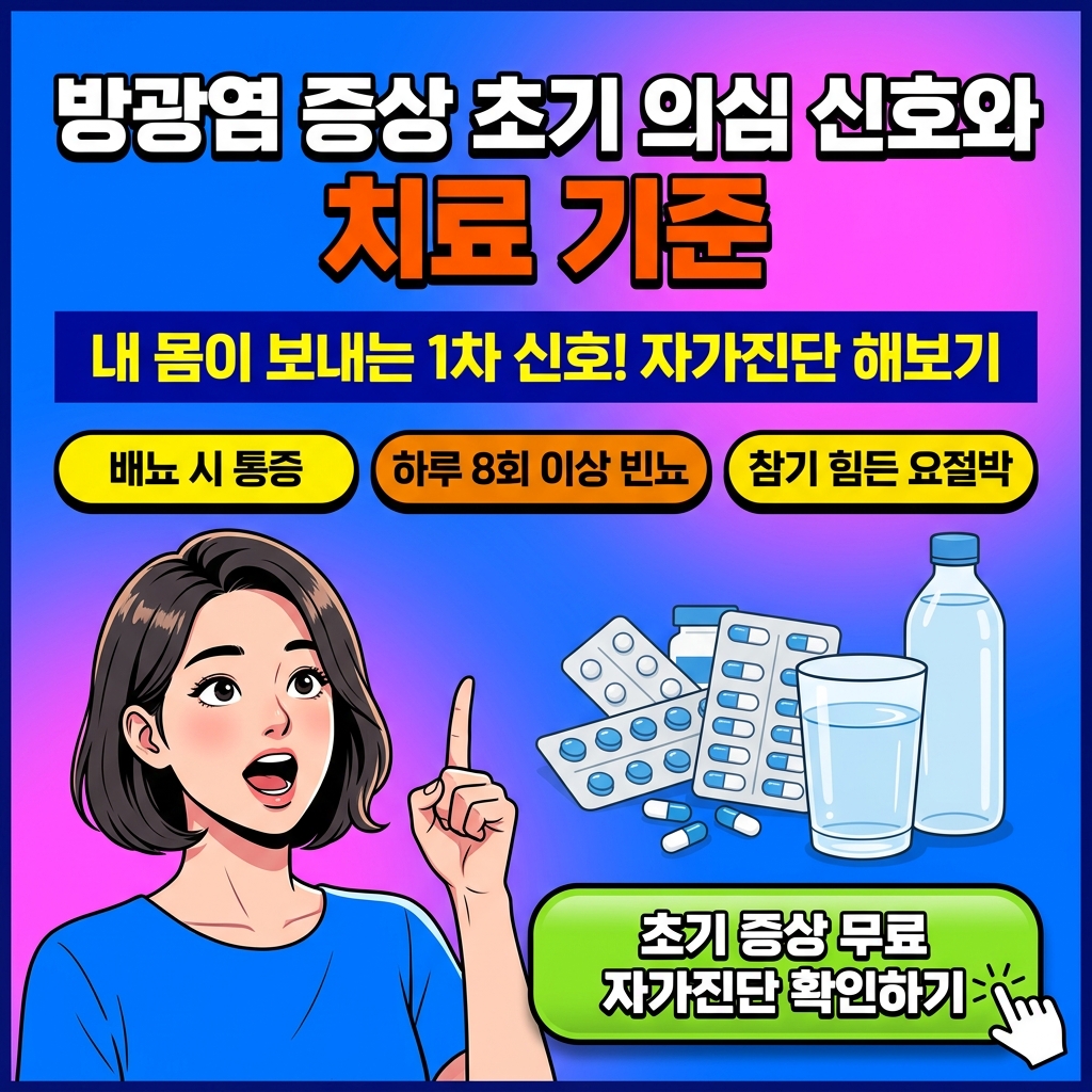 방광염 증상 초기 의심 신호와 치료 기준 대표 이미지